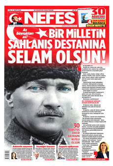 NEFES 30 Ağustos 2026 Gazete Manşeti Küçük