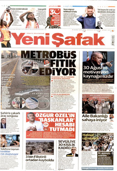 YENİ ŞAFAK 30 Ağustos 2026 gazete manşeti