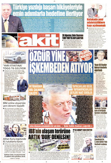 YENİ AKİT 30 Ağustos 2026 gazete manşeti