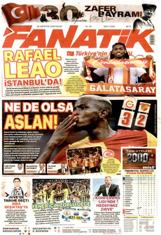 FANATİK 30 Ağustos 2026 gazete manşeti