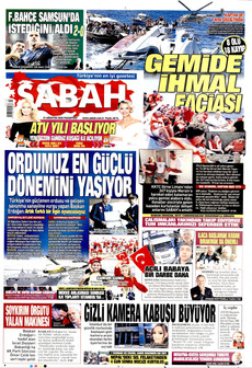 SABAH 31 Ağustos 2026 gazete manşeti