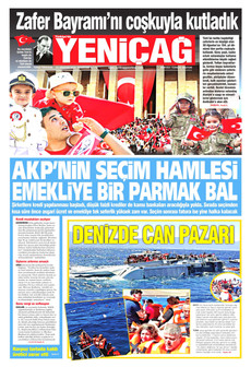 YENİÇAĞ 31 Ağustos 2026 gazete manşeti