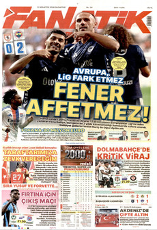 FANATİK 31 Ağustos 2026 gazete manşeti