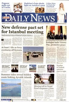 HÜRRİYET DAİLY NEWS 31 Ağustos 2026 gazete manşeti