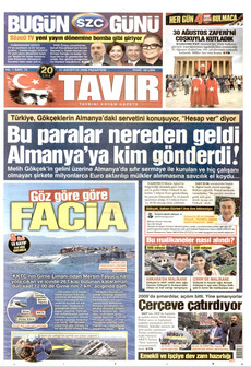 TAVIR GAZETESİ 31 Ağustos 2026 gazete manşeti