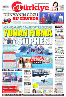 TÜRKİYE GAZETESİ 1 Eylül 2026 gazete manşeti