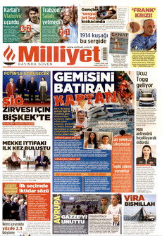 MİLLİYET 1 Eylül 2026 gazete manşeti