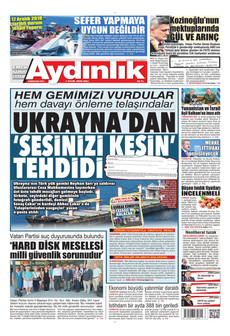 AYDINLIK GAZETESİ 1 Eylül 2026 gazete manşeti