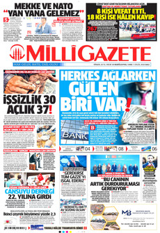 MİLLİ GAZETE 1 Eylül 2026 gazete manşeti
