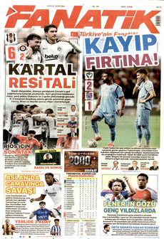 FANATİK 1 Eylül 2026 gazete manşeti