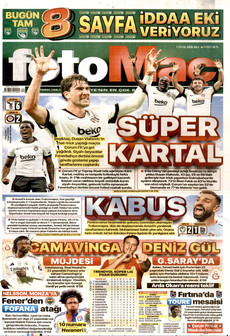 FOTOMAÇ 1 Eylül 2026 gazete manşeti