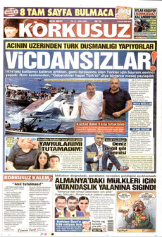 KORKUSUZ 1 Eylül 2026 gazete manşeti