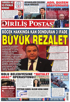 DİRİLİŞ POSTASI 2 Eylül 2026 Gazete Manşeti Küçük