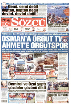 SÖZCÜ 2 Eylül 2026 gazete manşeti