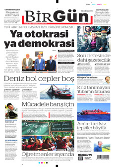 BİRGÜN 2 Eylül 2026 gazete manşeti