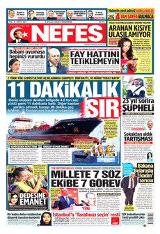 NEFES 3 Eylül 2026 gazete manşeti