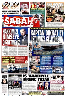 SABAH 3 Eylül 2026 gazete manşeti