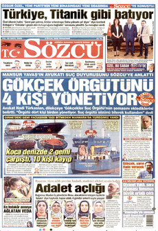 SÖZCÜ 3 Eylül 2026 gazete manşeti