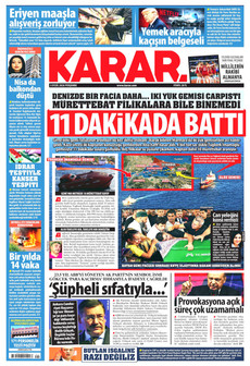 KARAR 3 Eylül 2026 gazete manşeti