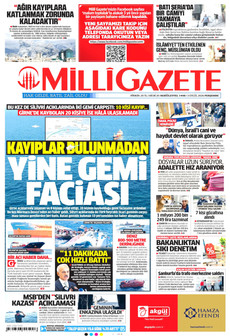 MİLLİ GAZETE 3 Eylül 2026 gazete manşeti