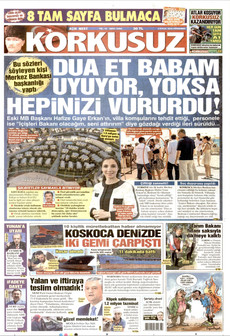 KORKUSUZ 3 Eylül 2026 gazete manşeti