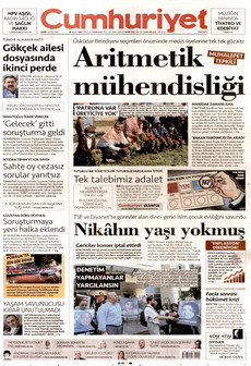 CUMHURİYET 4 Eylül 2026 Gazete Manşeti Küçük