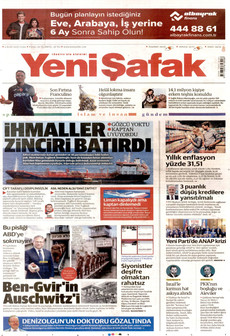 YENİ ŞAFAK 4 Eylül 2026 Gazete Manşeti Küçük