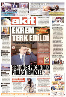 YENİ AKİT 4 Eylül 2026 Gazete Manşeti Küçük