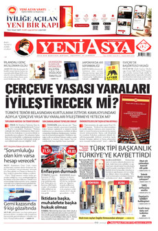 YENİ ASYA 4 Eylül 2026 Gazete Manşeti Küçük
