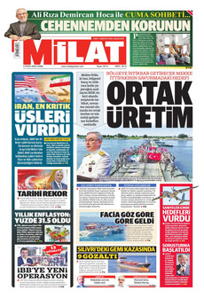 MİLAT 4 Eylül 2026 Gazete Manşeti Küçük
