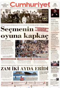 CUMHURİYET 5 Eylül 2026 Gazete Manşeti Küçük