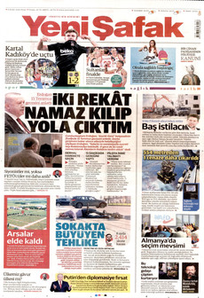 YENİ ŞAFAK 6 Eylül 2026 Gazete Manşeti Küçük