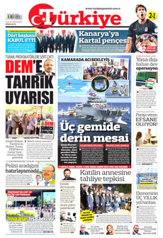 TÜRKİYE GAZETESİ 6 Eylül 2026 gazete manşeti