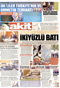 YENİ AKİT 6 Eylül 2026 gazete manşeti