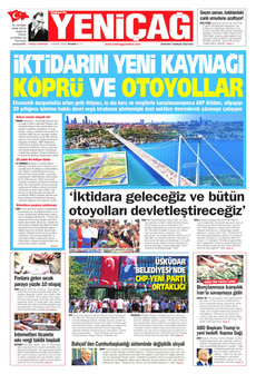 YENİÇAĞ 6 Eylül 2026 gazete manşeti