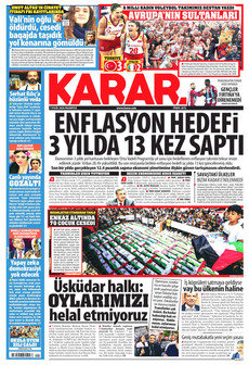 KARAR 7 Eylül 2026 gazete manşeti
