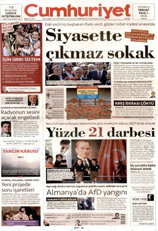 CUMHURİYET 8 Eylül 2026 gazete manşeti