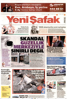 YENİ ŞAFAK 8 Eylül 2026 gazete manşeti
