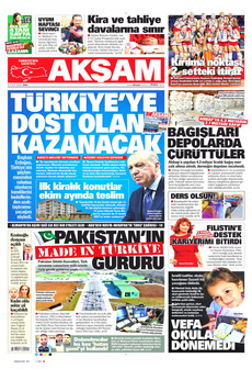 AKŞAM 8 Eylül 2026 gazete manşeti