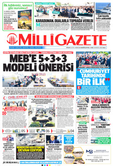 MİLLİ GAZETE 8 Eylül 2026 gazete manşeti