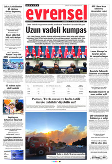EVRENSEL 8 Eylül 2026 gazete manşeti