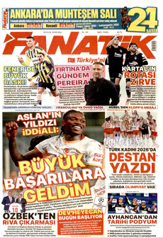 FANATİK 8 Eylül 2026 gazete manşeti