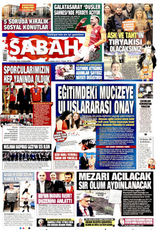 SABAH 9 Eylül 2026 gazete manşeti