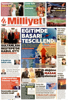 MİLLİYET 9 Eylül 2026 gazete manşeti