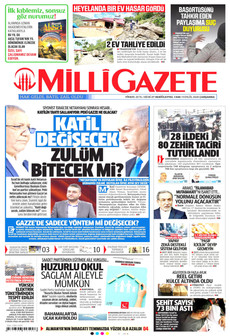 MİLLİ GAZETE 9 Eylül 2026 gazete manşeti