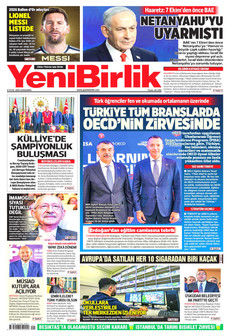 YENİBİRLİK 9 Eylül 2026 gazete manşeti