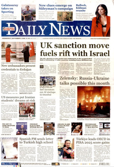 HÜRRİYET DAİLY NEWS 9 Eylül 2026 gazete manşeti