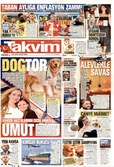 TAKVİM 10 Eylül 2026 gazete manşeti