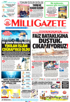 MİLLİ GAZETE 11 Eylül 2026 gazete manşeti