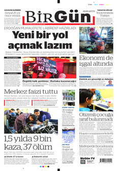 BİRGÜN 11 Eylül 2026 gazete manşeti
